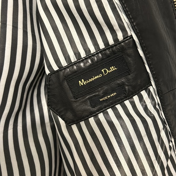 Massimo Dutti leather jacket - Picture 4 of 7